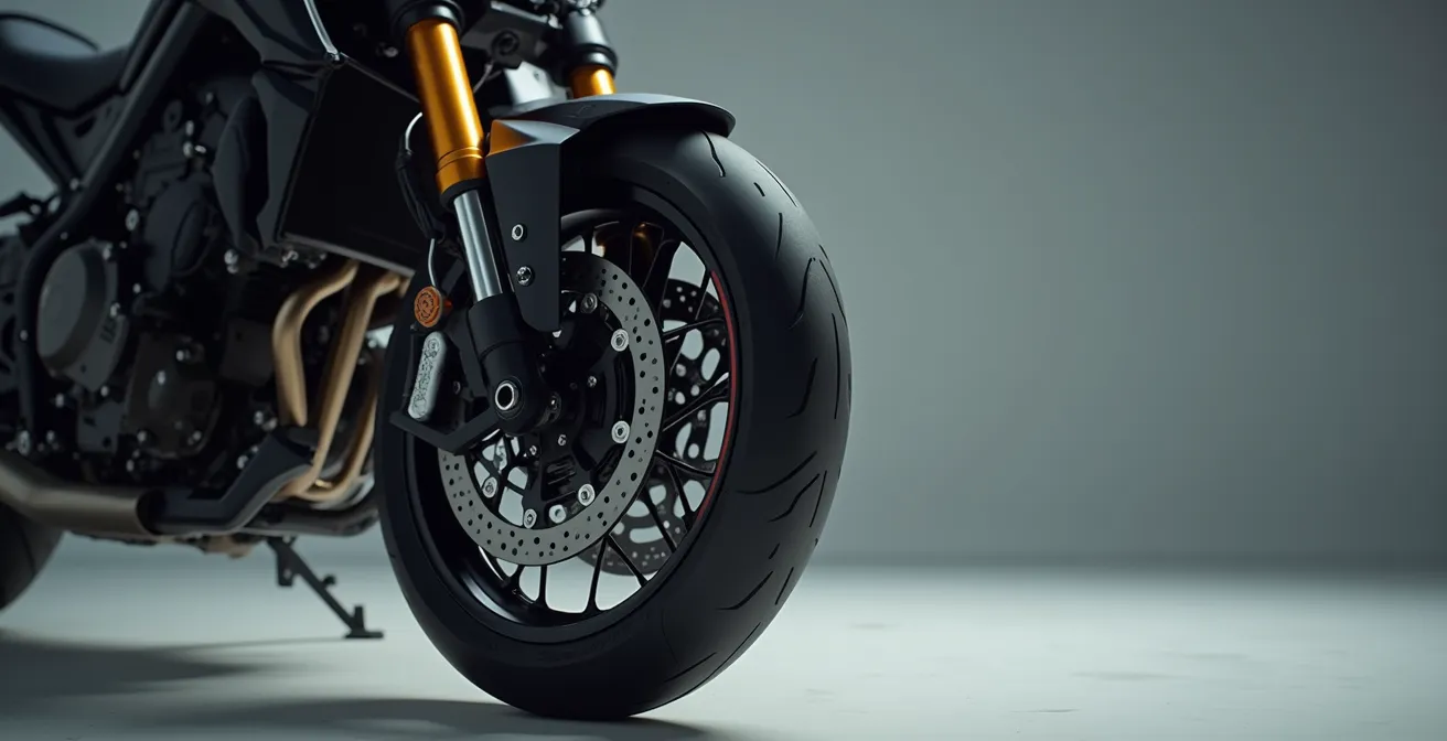 Comparativa visual de diferentes sistemas de suspensión delantera en motos